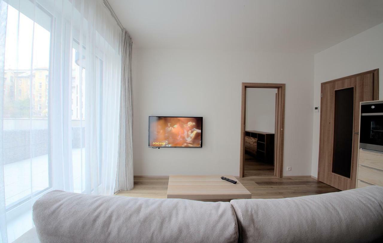 Sunny, Fully Furnished Studio Type With Terrace Plzen Luaran gambar